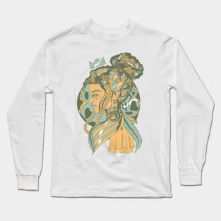 Sage Green Beauty Queenv Long Sleeve T-Shirt